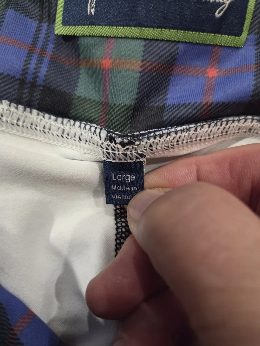 Navy Golf Skort with Contrast Piping